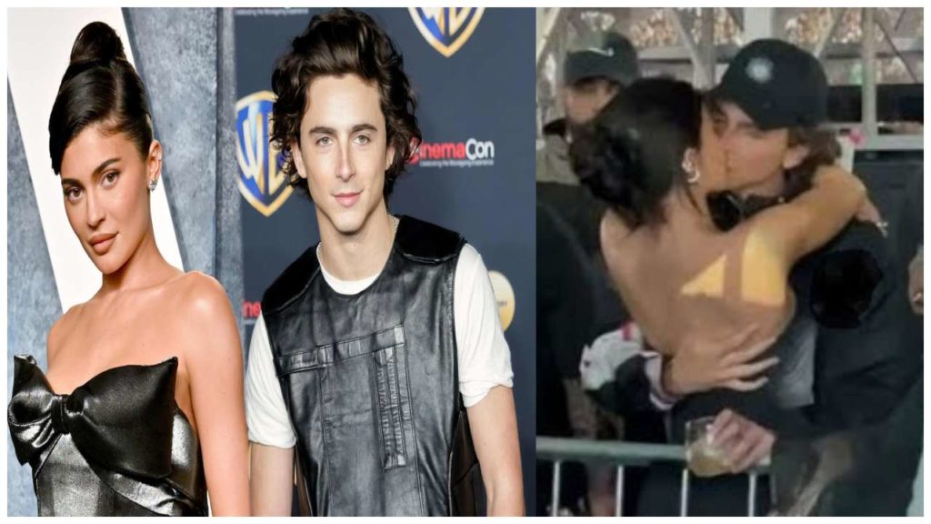 Dune actor Timothée Chalamet kisses Kylie Jenner video
