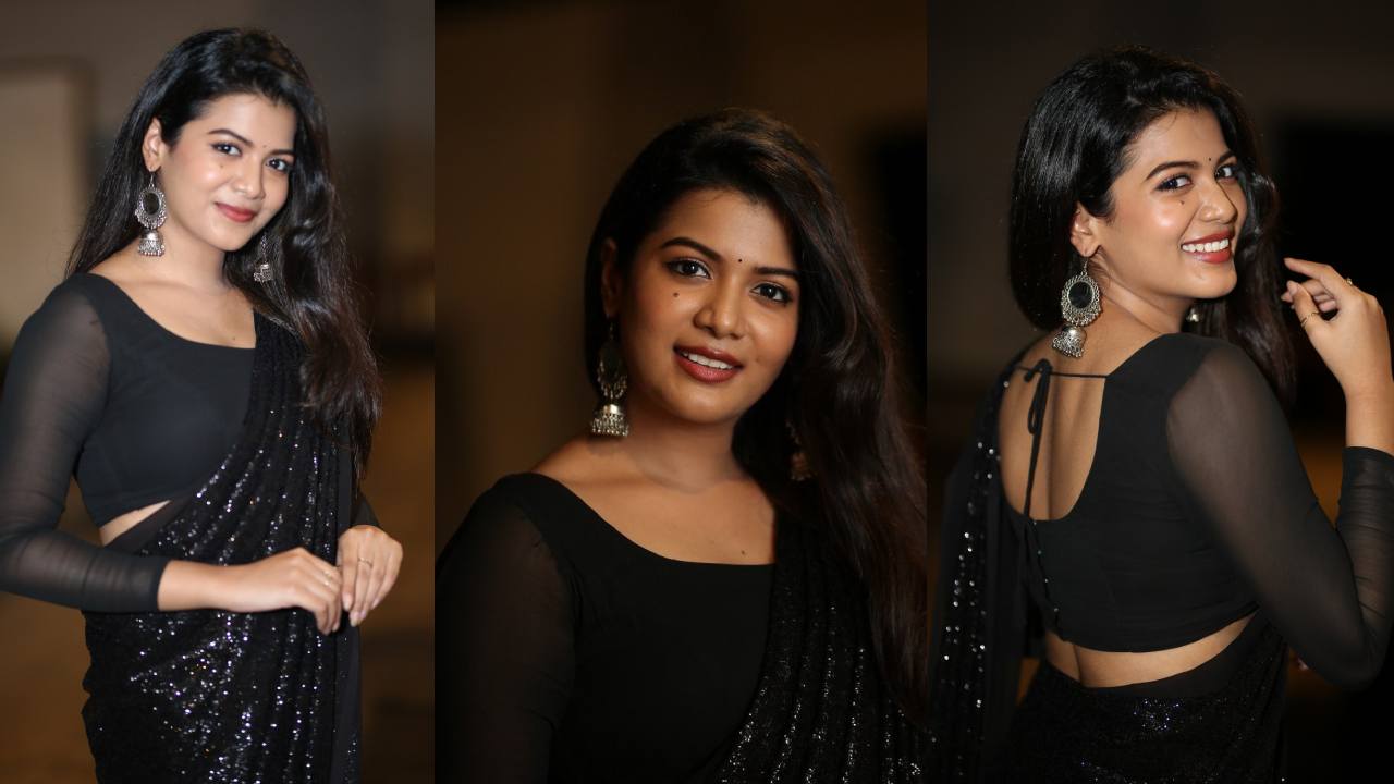 Goldie Nissy : నలుపు చీరలో నిగనిగలాడుతున్న గోల్డీ నిస్సీ..