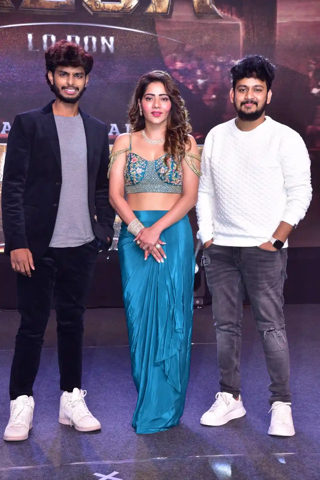 Harsha Sai Mitraaw Photos at Mega Movie title launch event