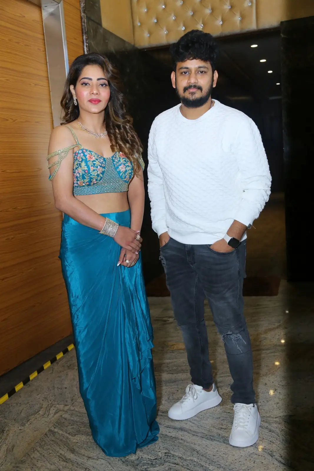Harsha Sai Mitraaw Photos at Mega Movie title launch event