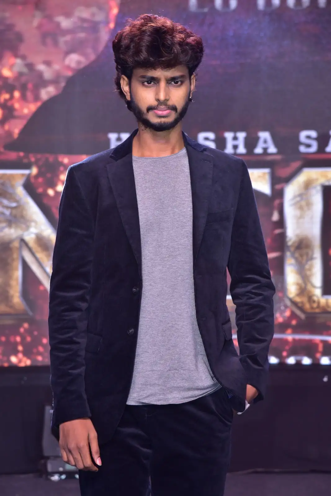 Harsha Sai Mitraaw Photos at Mega Movie title launch event