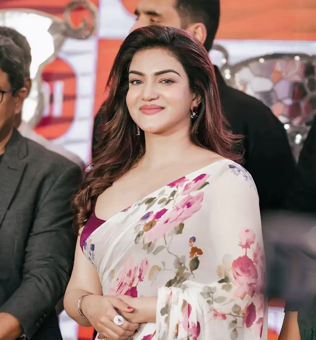Honey Rose Cute Looks in Saree