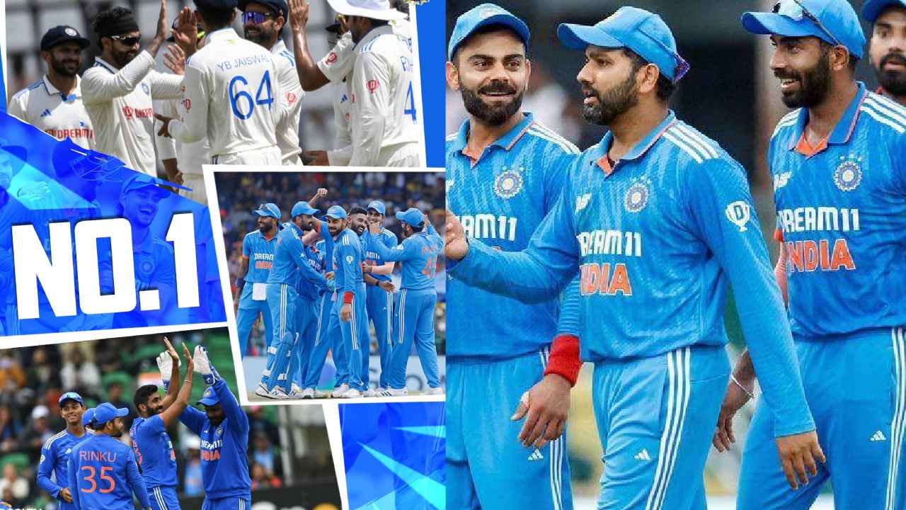 India Cricket Team : చరిత్ర సృష్టించిన భారత్.. అన్ని ఫార్మాట్స్లో నెంబర్ 1 India Cricket Team : చరిత్ర సృష్టించిన భారత్.. అన్ని ఫార్మాట్స్లో నెంబర్ 1