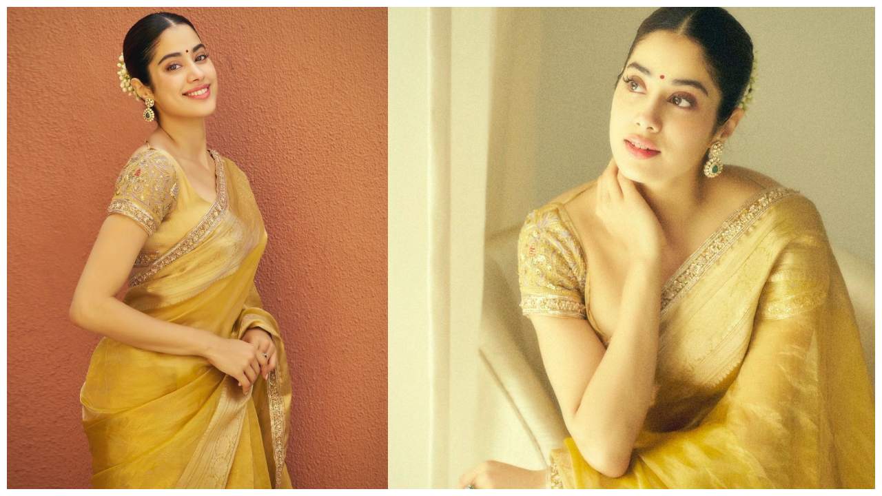 Janhvi Kapoor : చీరలో జాన్వీ కపూర్ మెస్మరైజింగ్ లుక్స్..