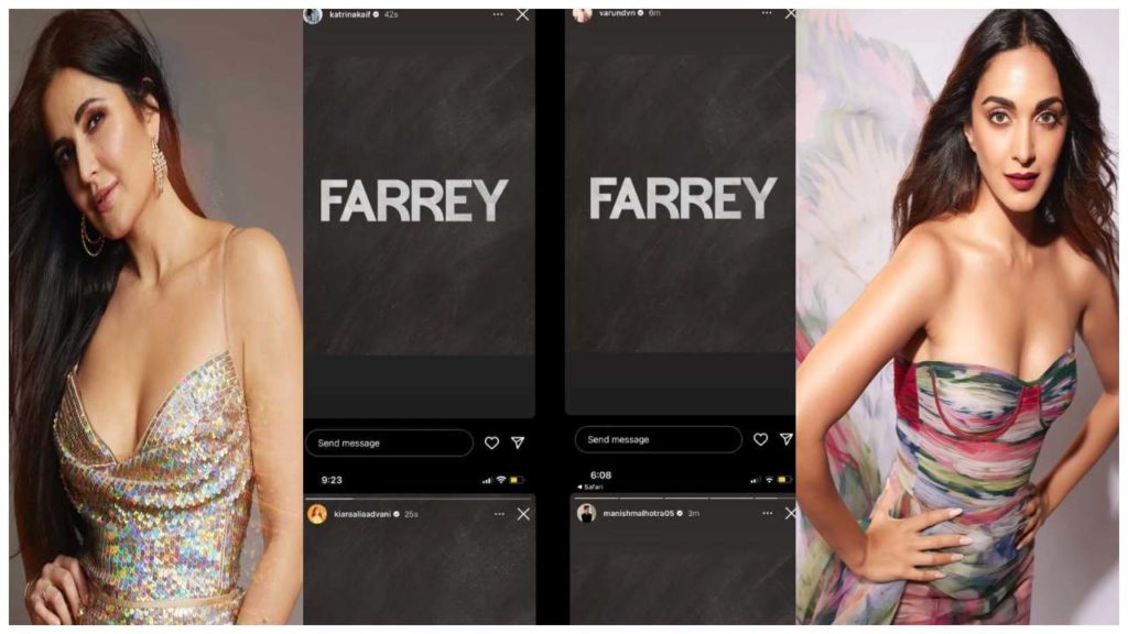 Katrina Kaif Kiara Advani Varun Dhawan Manish Malhotra viral post in instagram