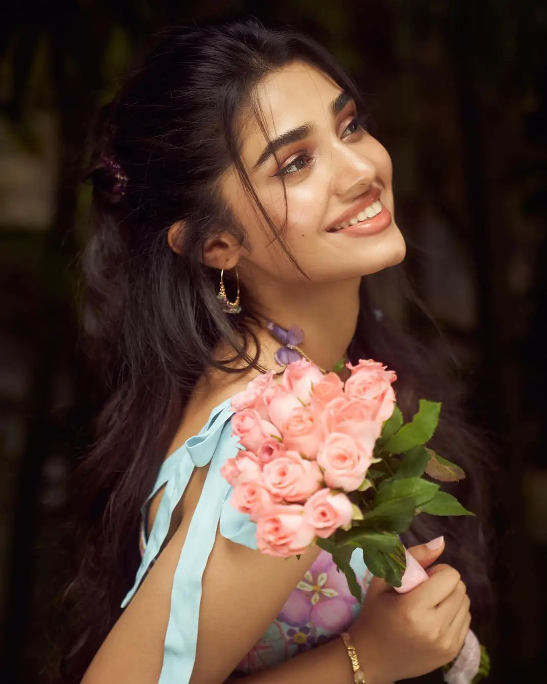 Krithi Shetty Special Photo shoot with Rose Flowers