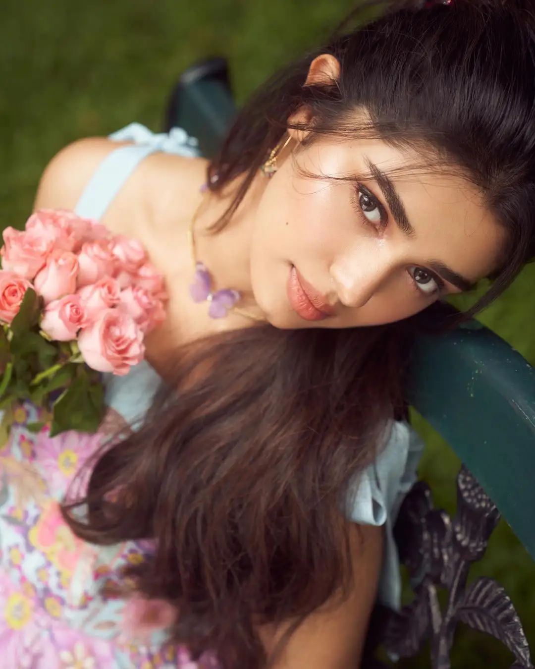 Krithi Shetty Special Photo shoot with Rose Flowers