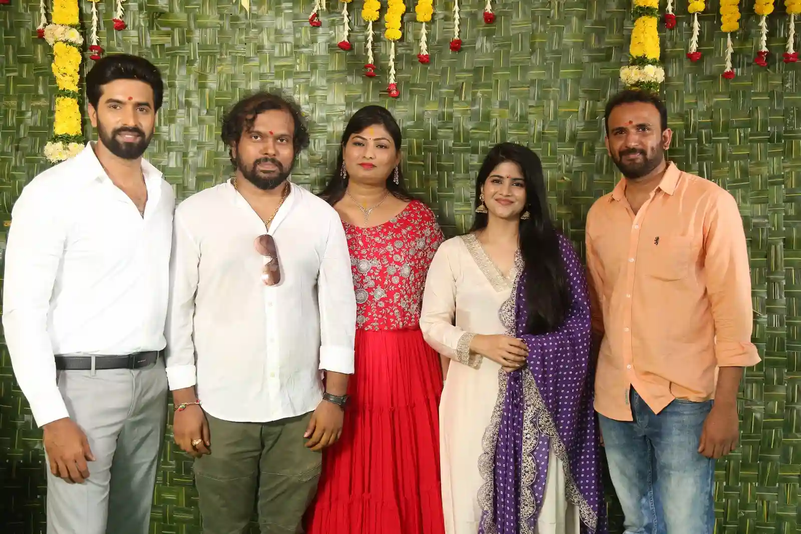 Megha Akash Photos at sahakutumba naam movie opening event