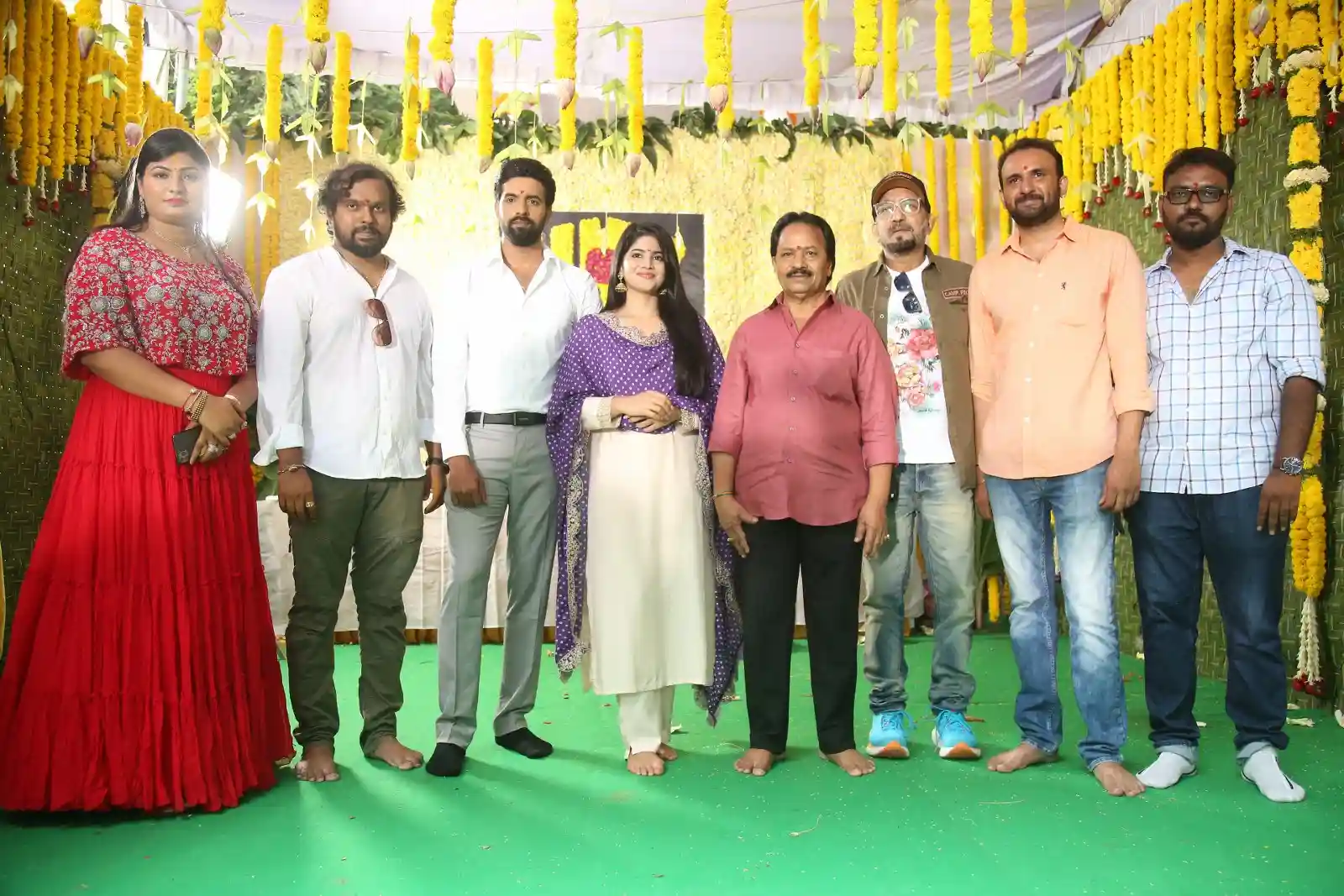 Megha Akash Photos at sahakutumba naam movie opening event