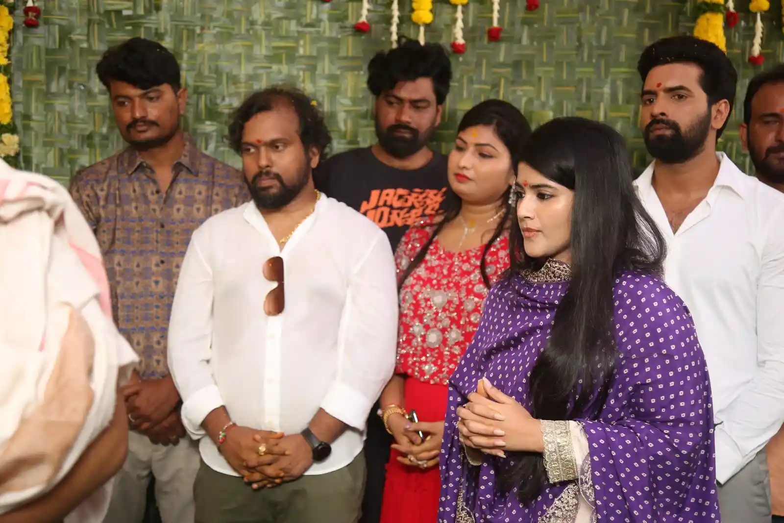 Megha Akash Photos at sahakutumba naam movie opening event
