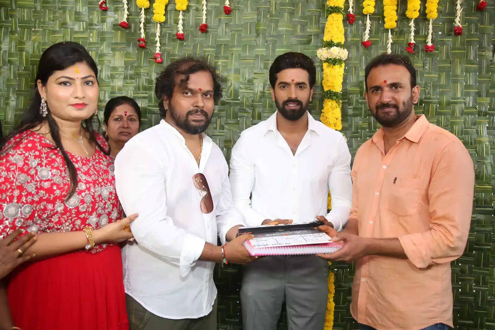 Megha Akash Photos at sahakutumba naam movie opening event