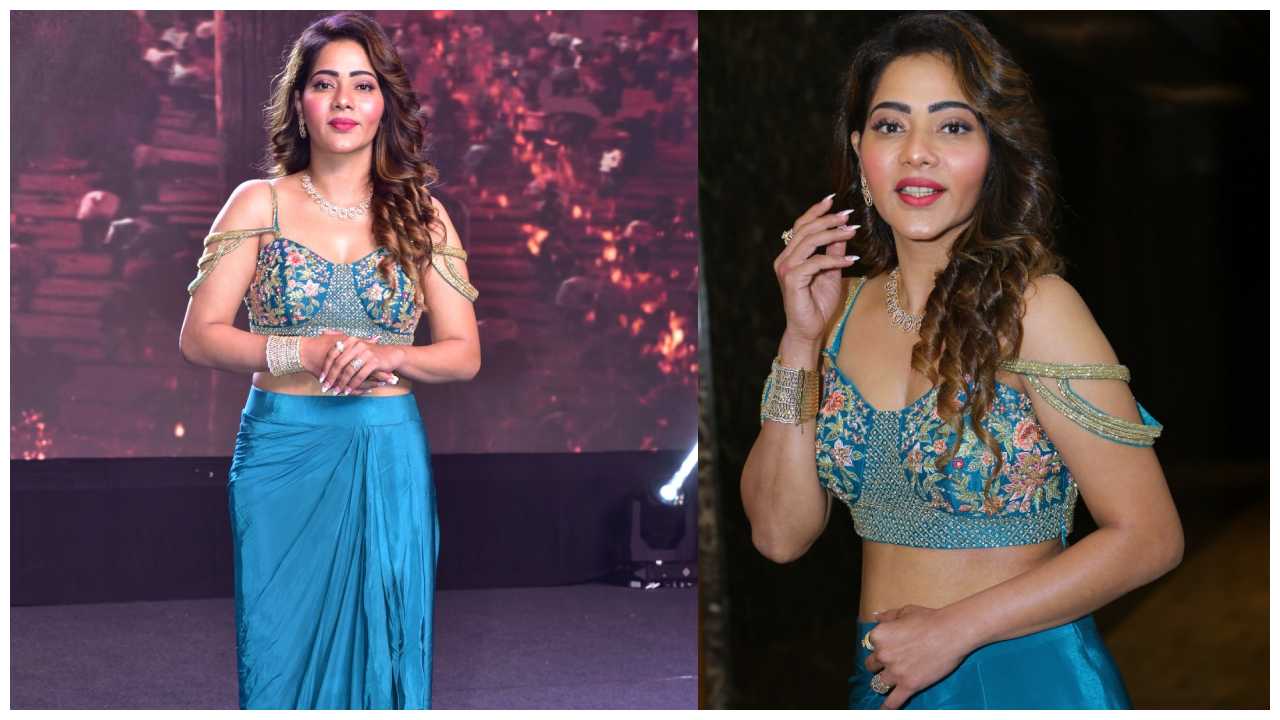 Mitraaw Sharma : ‘మెగా’ మూవీ టైటిల్‌ లాంచ్ ఈవెంట్‌లో మిత్ర శర్మ అందాలు..