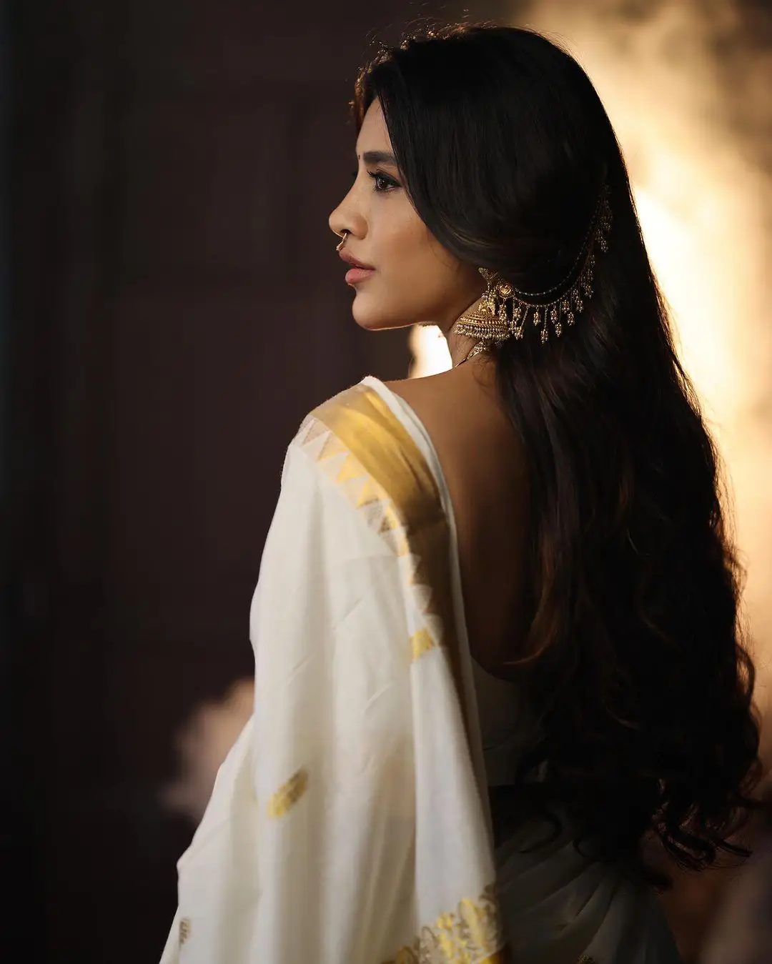 Nabha Natesh Shines in Saree Onam Festival Special Photo Shoot