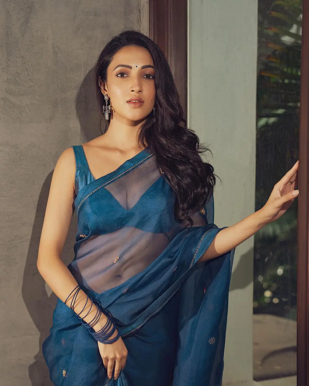 Neha Sshetty Sizzling Looks in Saree