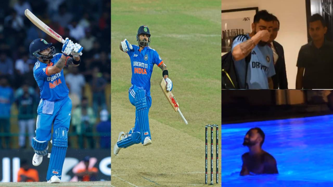 Virat Kohli : పాకిస్తాన్ పై రికార్డు బ్రేక్ ఇన్నింగ్స్.. విరాట్ కోహ్లీ సెలబ్రేషన్స్ వైరల్..! Virat Kohli : పాకిస్తాన్ పై రికార్డు బ్రేక్ ఇన్నింగ్స్.. విరాట్ కోహ్లీ సెలబ్రేషన్స్ వైరల్..!