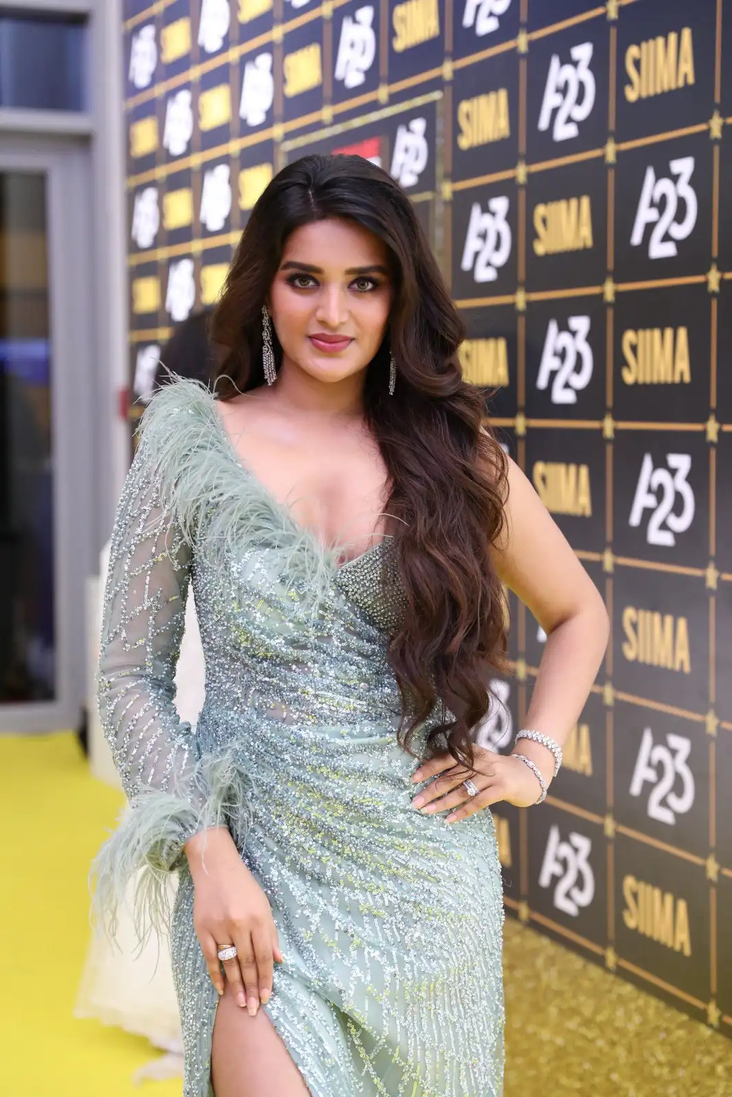 Nidhhi Agerwal Stunning Looks in SIIMA Awards 2023 at Dubai