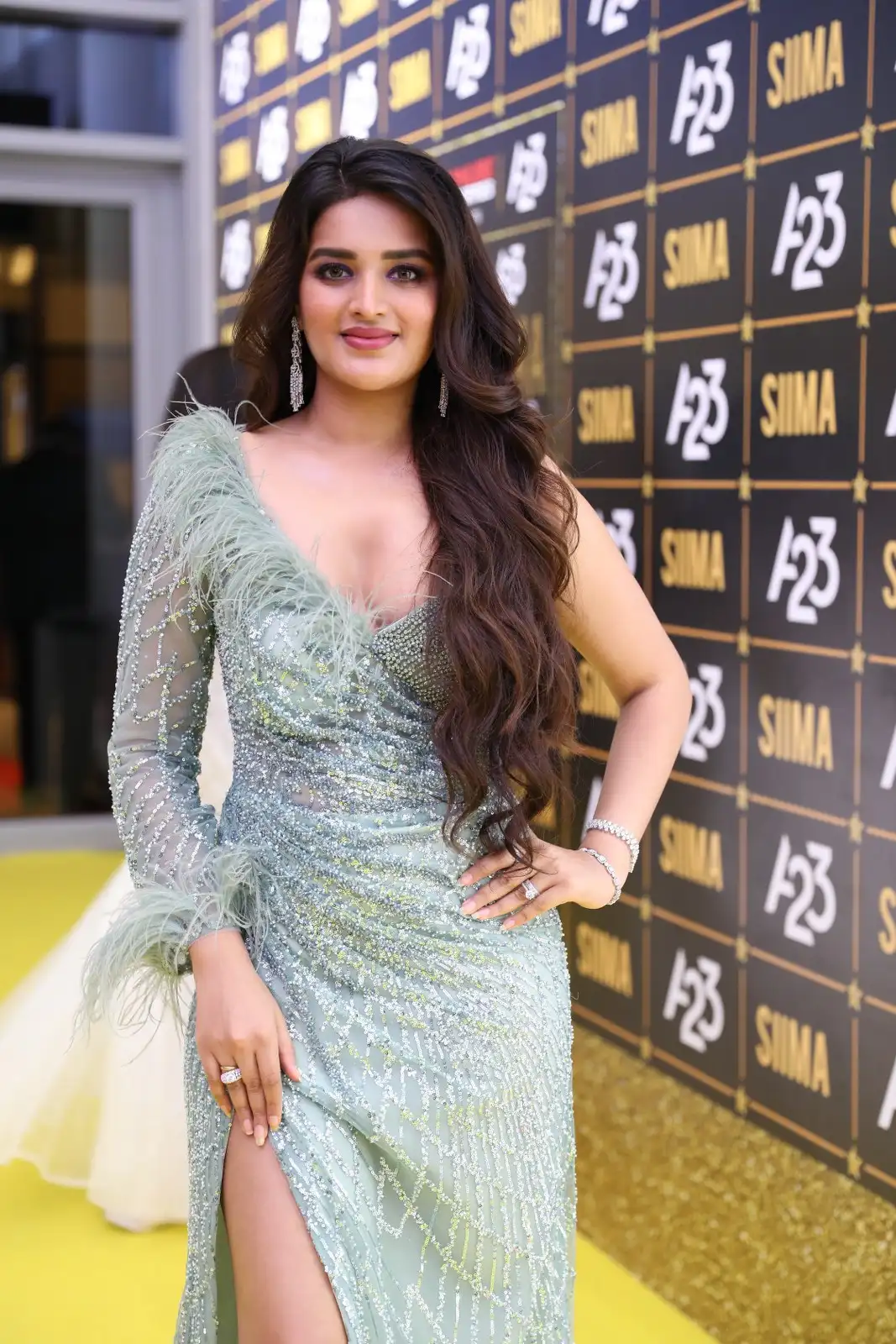 Nidhhi Agerwal Stunning Looks in SIIMA Awards 2023 at Dubai