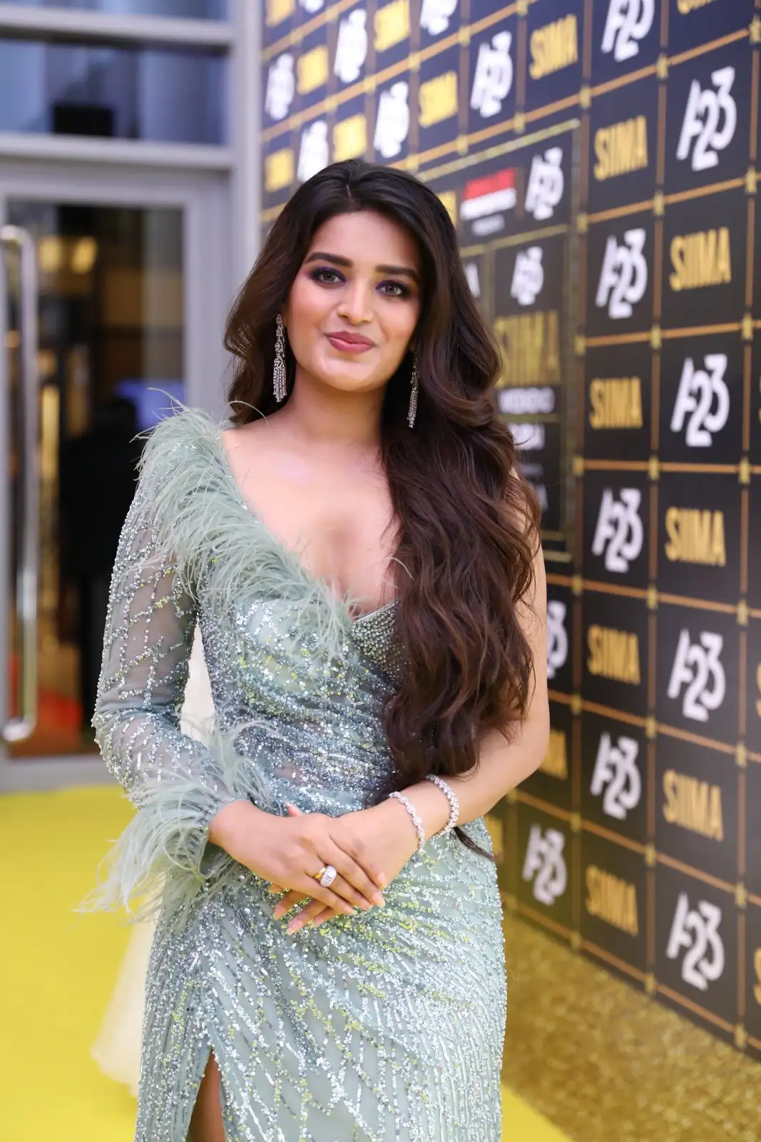 Nidhhi Agerwal Stunning Looks in SIIMA Awards 2023 at Dubai