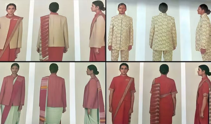 Parliament Staff New Dress : కమలం పువ్వుతో పార్లమెంట్ సిబ్బందికి కొత్త డ్రెస్ .. కాషాయీకరణ అంటూ విమర్శలు Parliament Staff New Dress : కమలం పువ్వుతో పార్లమెంట్ సిబ్బందికి కొత్త డ్రెస్ .. కాషాయీకరణ అంటూ విమర్శలు