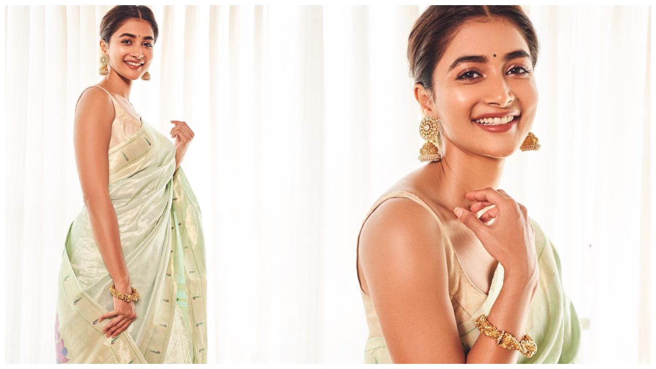 Pooja Hegde : పూజా హెగ్దే చీర పరువాలు..