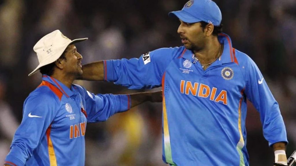 Sachin Tendulkar and Yuvraj Singh