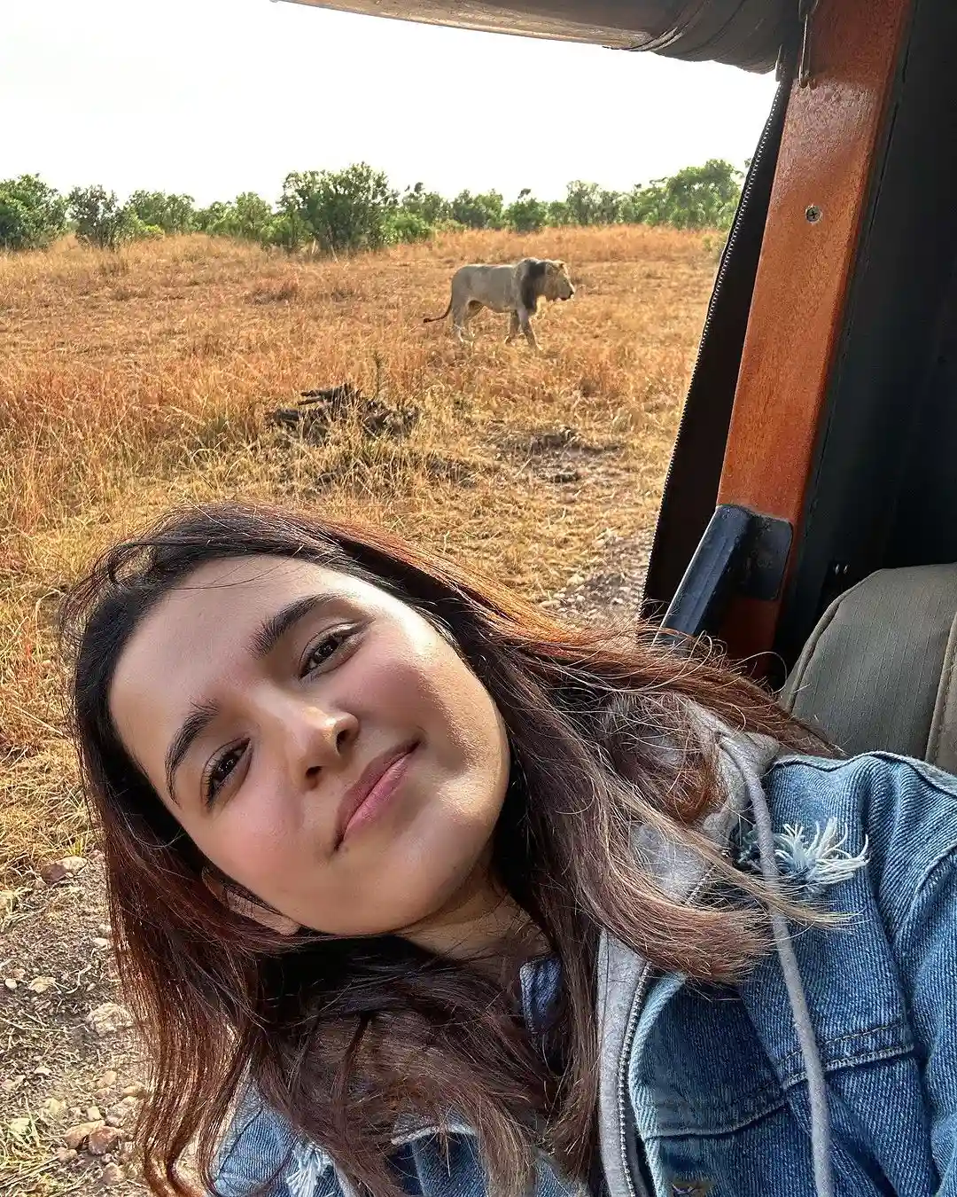 Shirley Setia Selfies in Masai Mara National Reserve at Kenya 