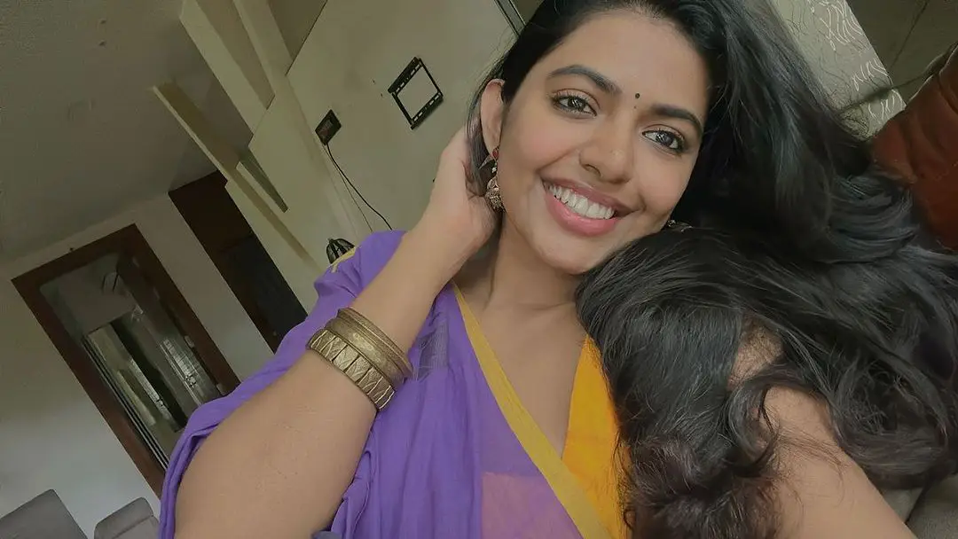 Shivani Rajashekar cute photos in Saree
