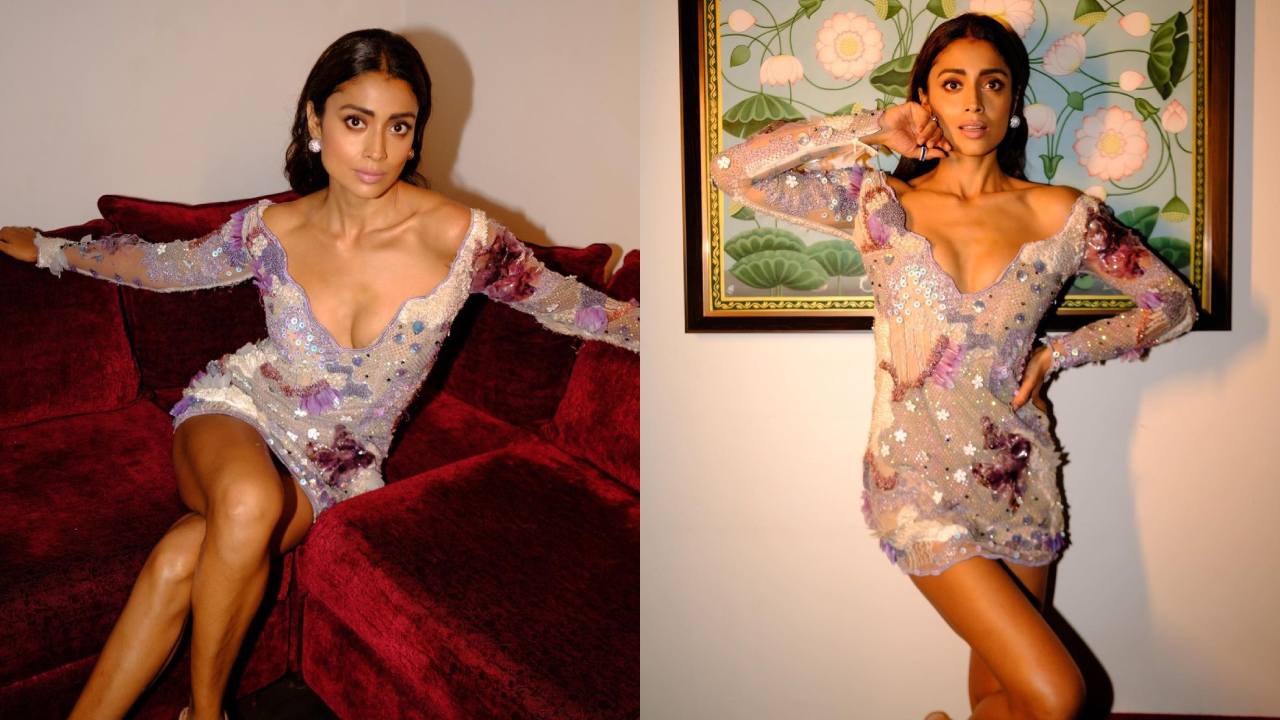 Shriya Saran : షార్ట్ డ్రెస్‌లో శ్రియ హాట్ ఫోజులు..