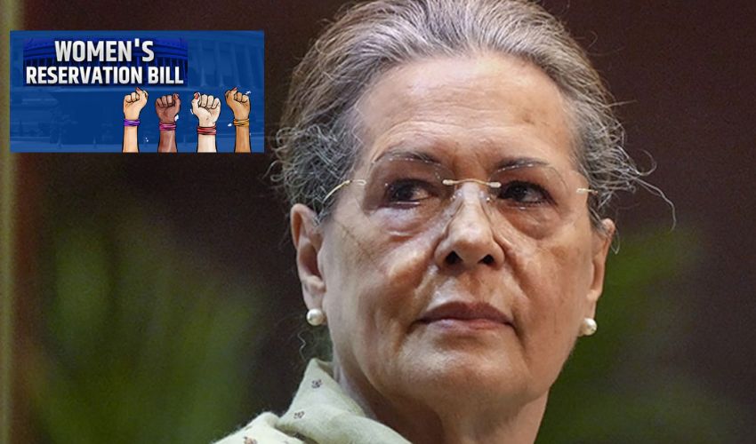 Sonia Gandhi..Women's reservation bill