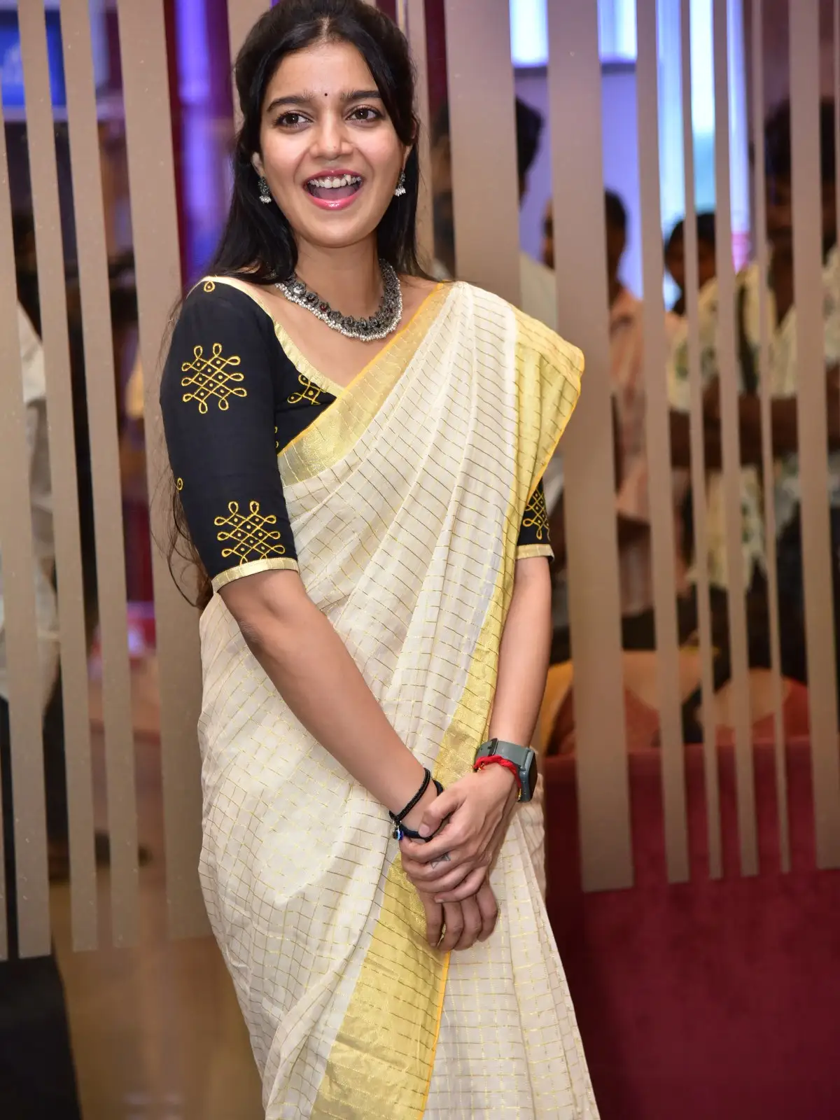 Swathi Reddy Saree Photos at Month of Madhu press meet
