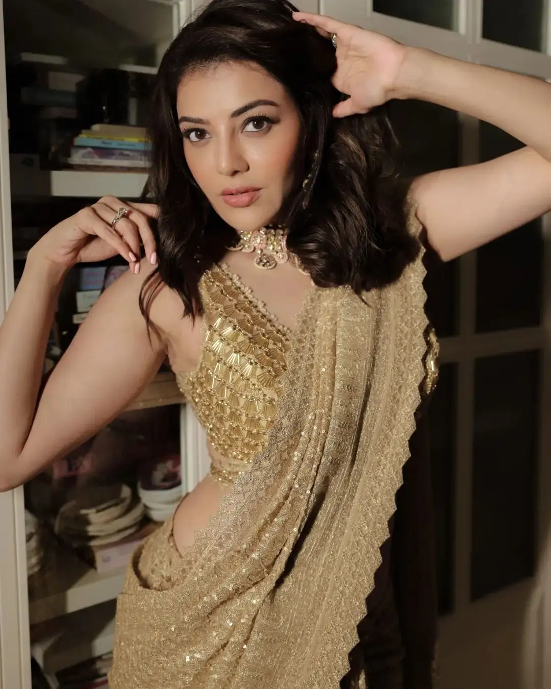 Tollywood Actress Kajal Aggarwal Latest Saree Photos