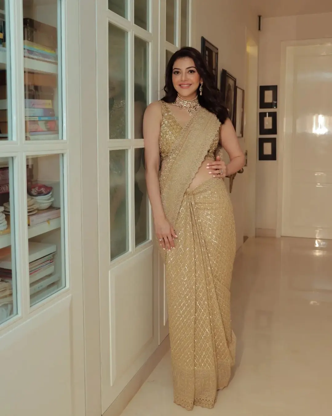 Tollywood Actress Kajal Aggarwal Latest Saree Photos