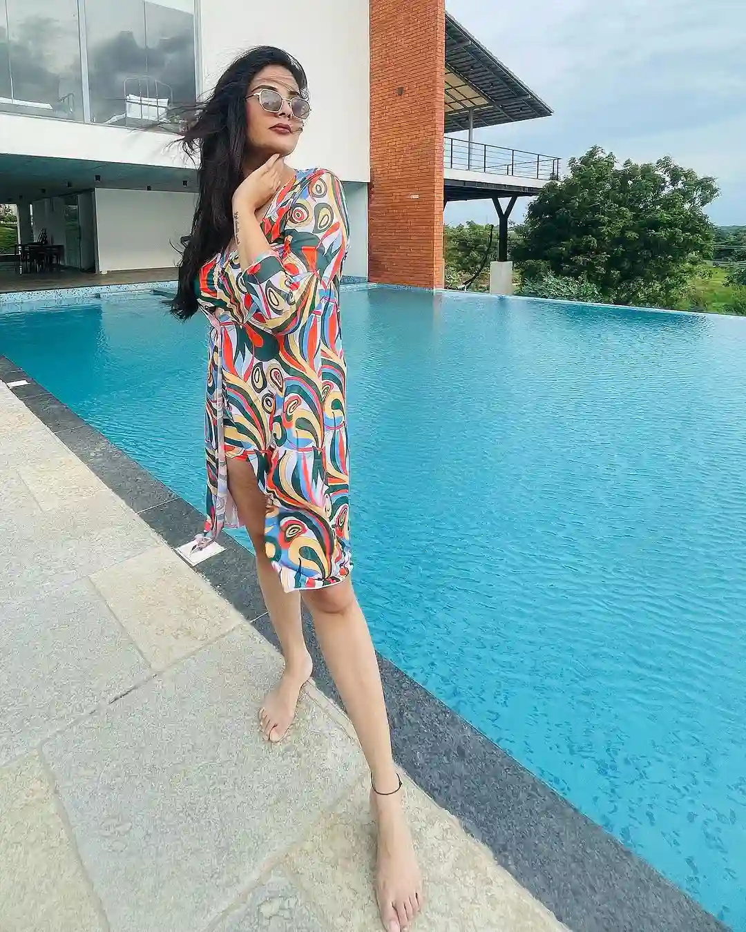 Tollywood Anchor Sreemukhi Photos in her vacation trip