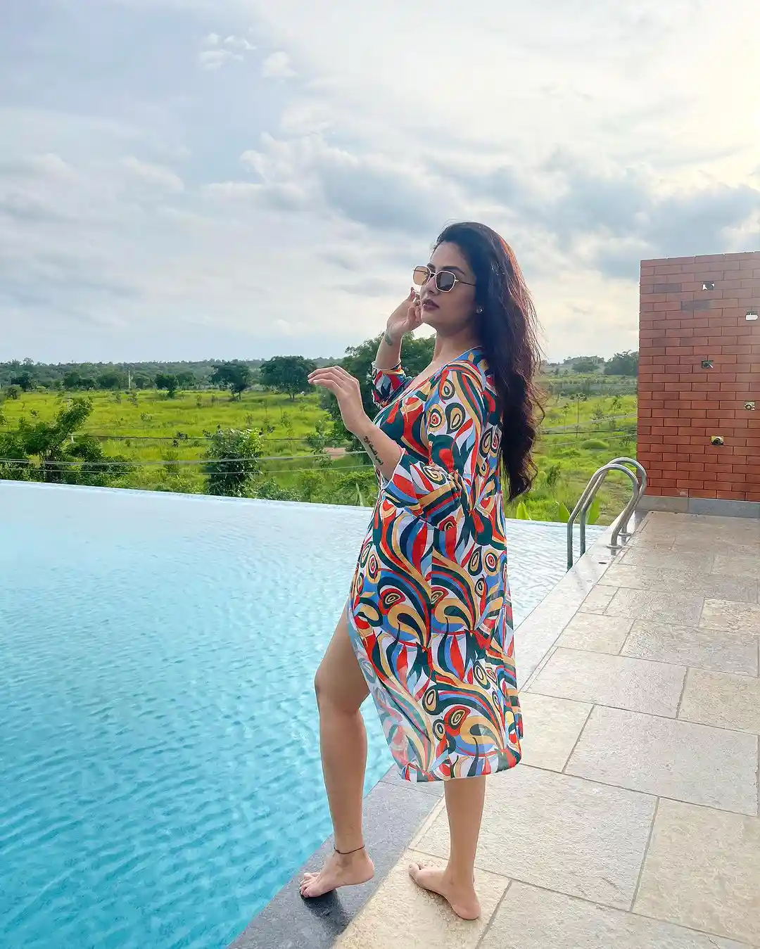 Tollywood Anchor Sreemukhi Photos in her vacation trip