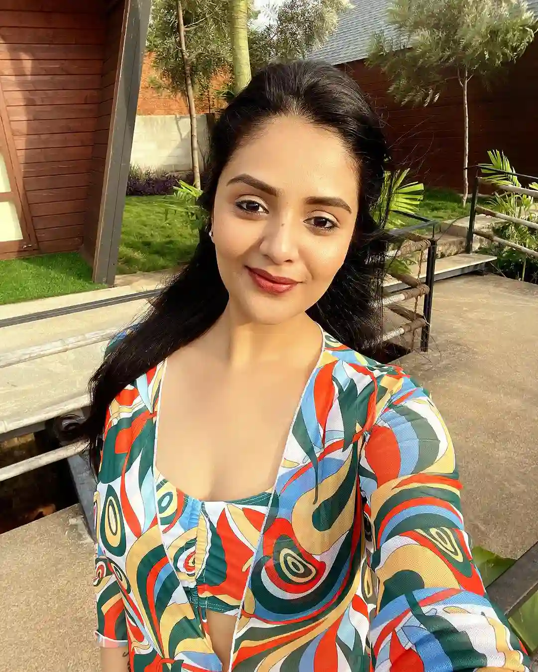 Tollywood Anchor Sreemukhi Photos in her vacation trip