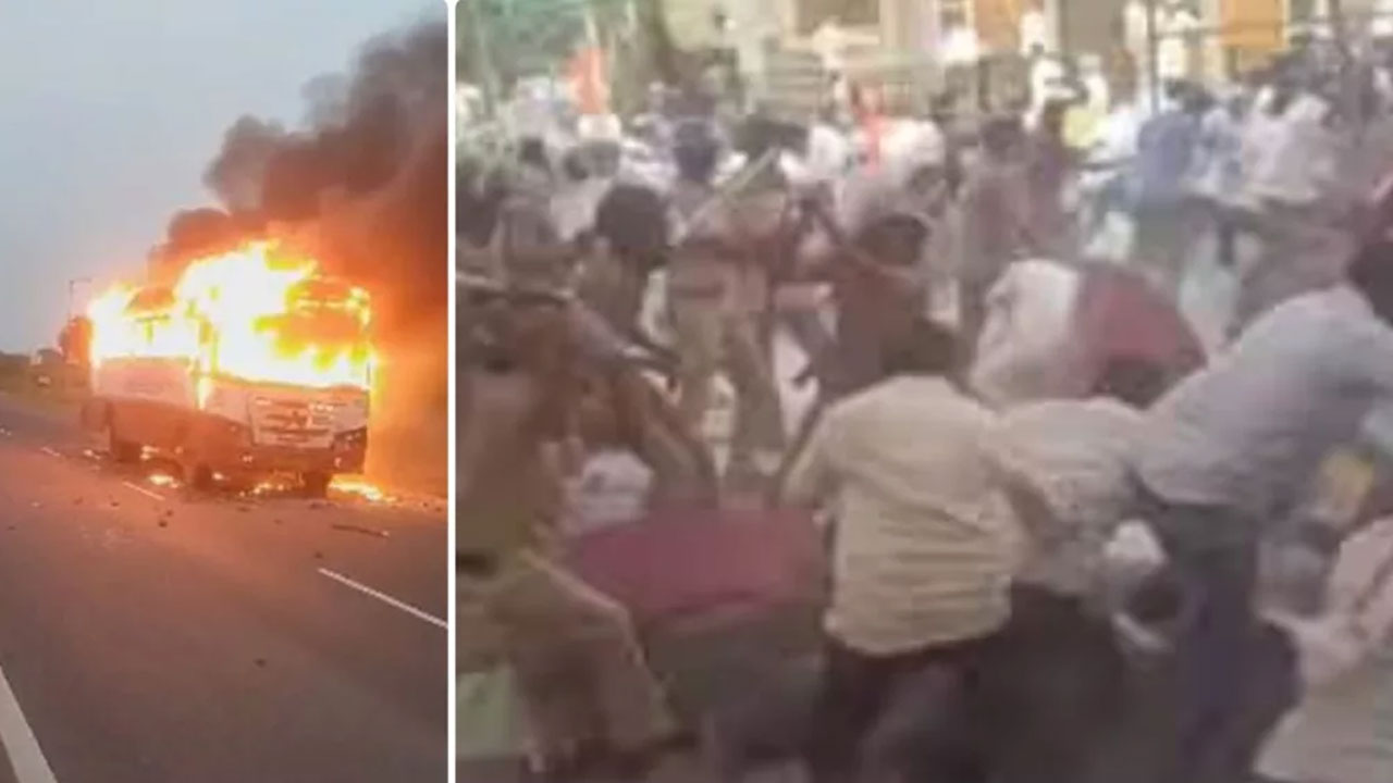 Maratha Reservation: మళ్లీ మొదలైన మరాఠా రిజర్వేషన్ పోరు.. జల్నాలో తీవ్ర ఘర్షణ, 42 మంది పోలీసులకు గాయాలు Maratha Reservation: మళ్లీ మొదలైన మరాఠా రిజర్వేషన్ పోరు.. జల్నాలో తీవ్ర ఘర్షణ, 42 మంది పోలీసులకు గాయాలు