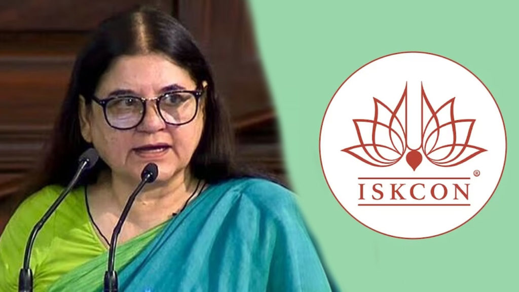 bjp mp maneka gandhi made Sensational allegations on iskon and iskon responds