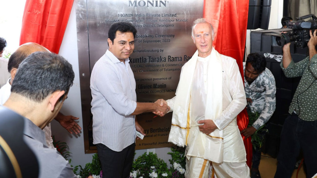 Minister KTR laid the foundation stone for the country first monin manufacturing unit