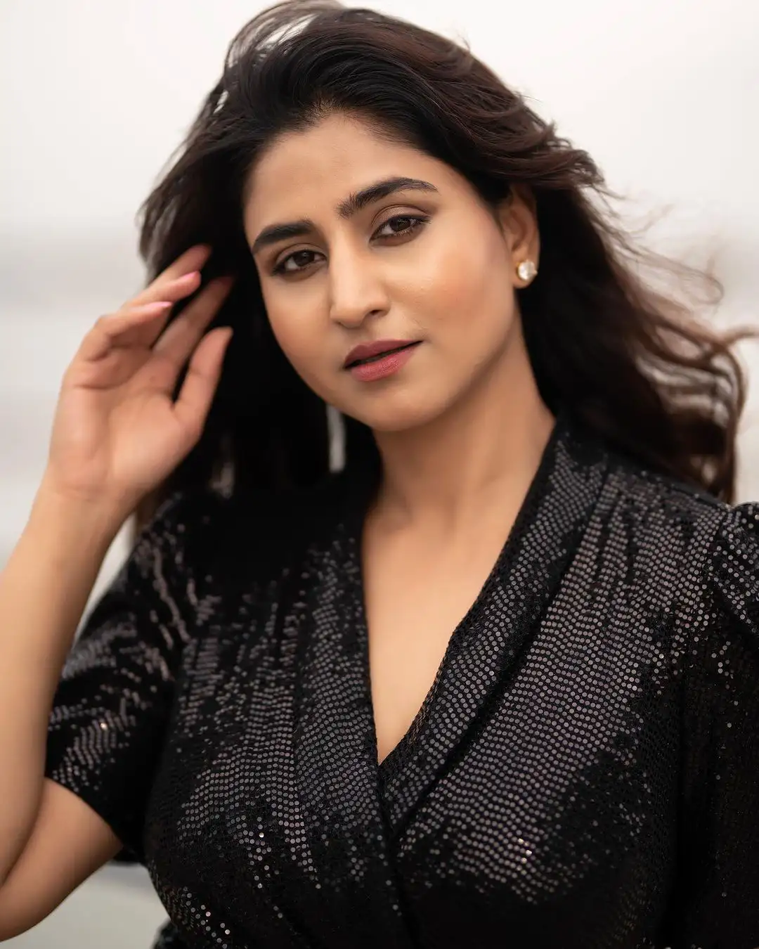 Varshini Sounderajan shares her latest photos in black dress