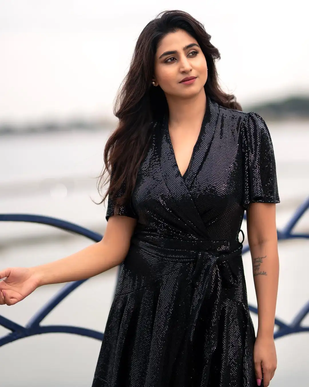 Varshini Sounderajan shares her latest photos in black dress