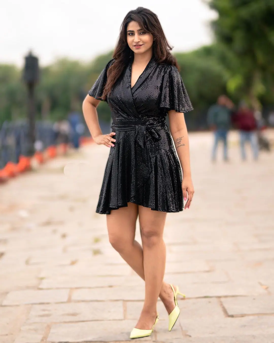 Varshini Sounderajan shares her latest photos in black dress