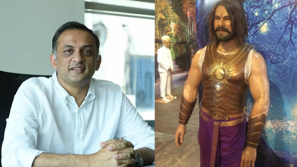 Prabhas Wax Statue in Bengaluru Museum Photos goes viral Bahubali Producer Shobu Yarlagadda Fires in Social Media