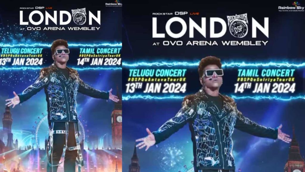 Devi Sri Prasad Music Concerts arranging in London for Sankranthi Event Organizing by RainbowSky