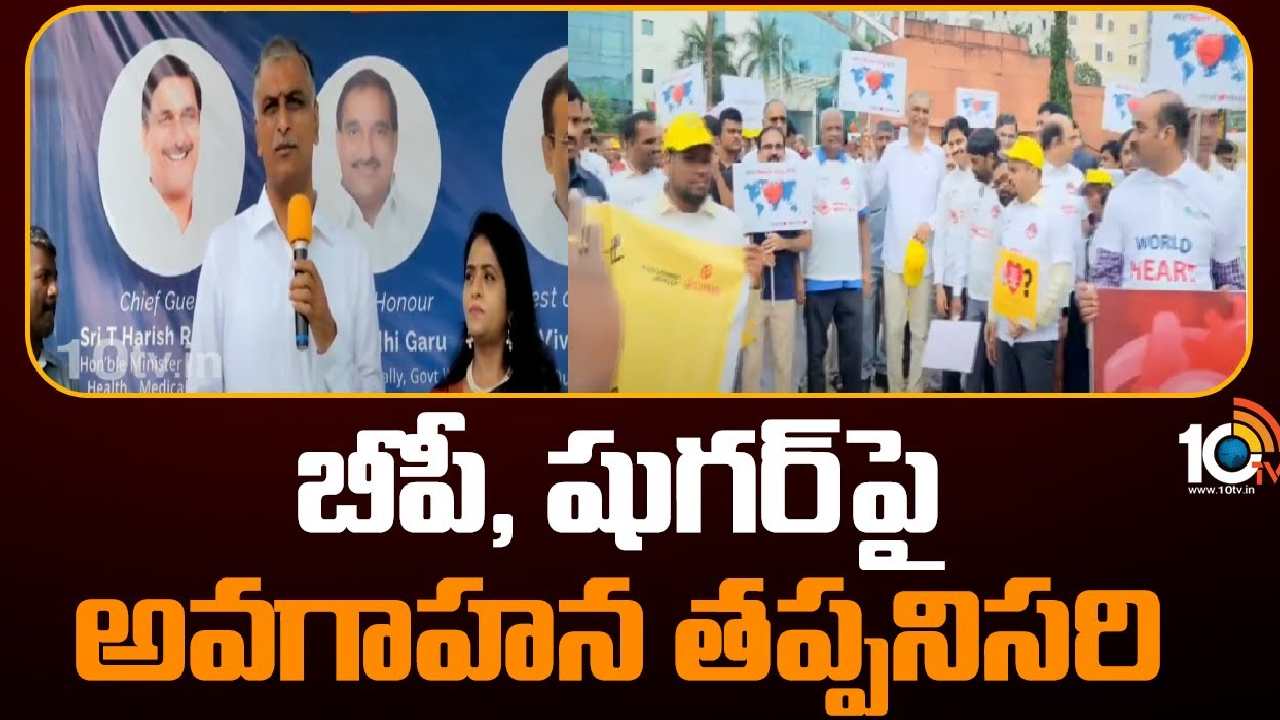 Minister Harish Rao : వరల్డ్ హార్ట్ డే కార్యక్రమంలో మంత్రి హరీశ్ రావు
