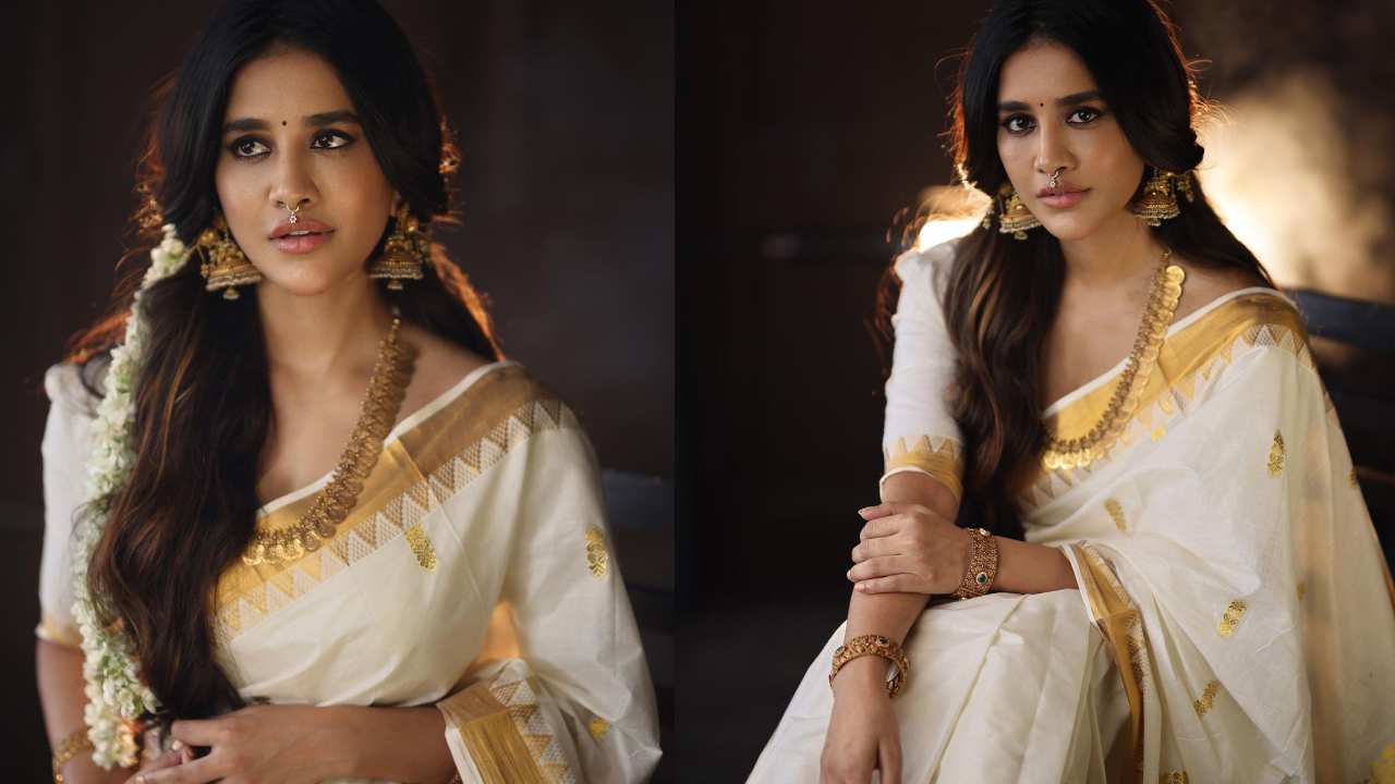 Nabha Natesh : నభా నటేష్ ఓనమ్ స్పెషల్ ఫోటోలు.. చీరలో మెరిసిపోతూ..