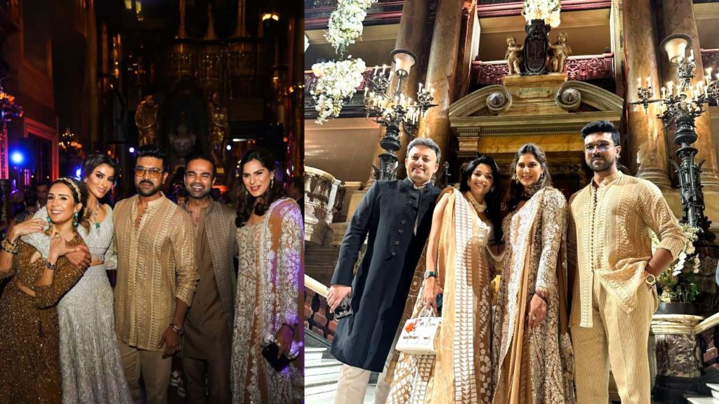 Ram Charan Upasana went to Paris for Friends Marriage enjoying at Eiffel Tower