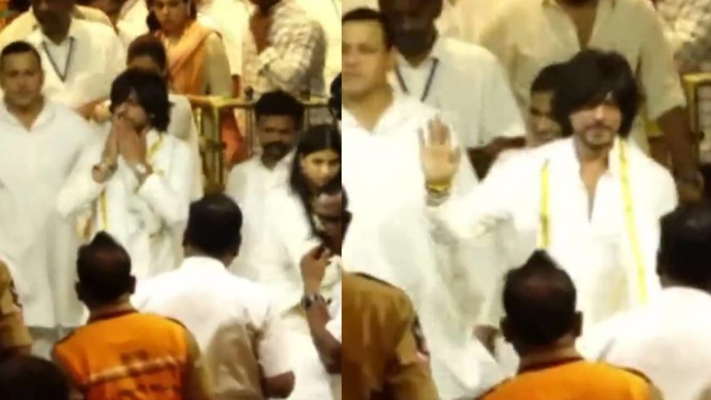 Shahrukh Khan first time visited Tirumala Sri Venkateswara Swami Temple for Jawan Promotions with Movie Unit