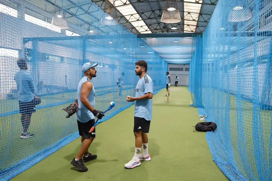TeamIndia indoor nets session (Photos by bcci instagram) 