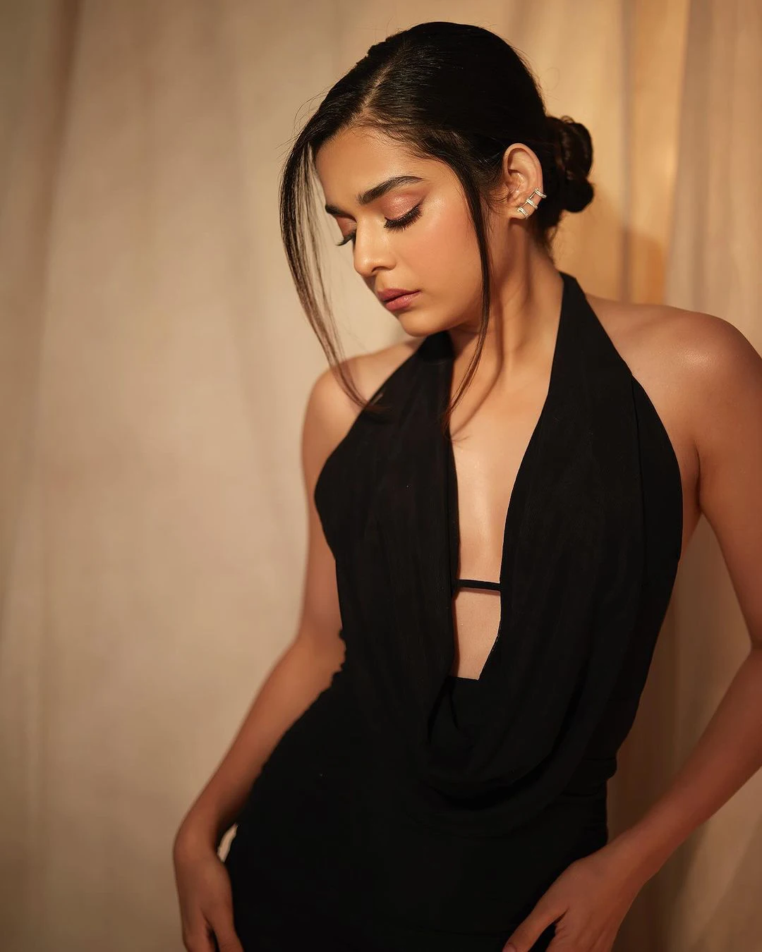 Actress Mithila Palkar shines in Black Dress Photos