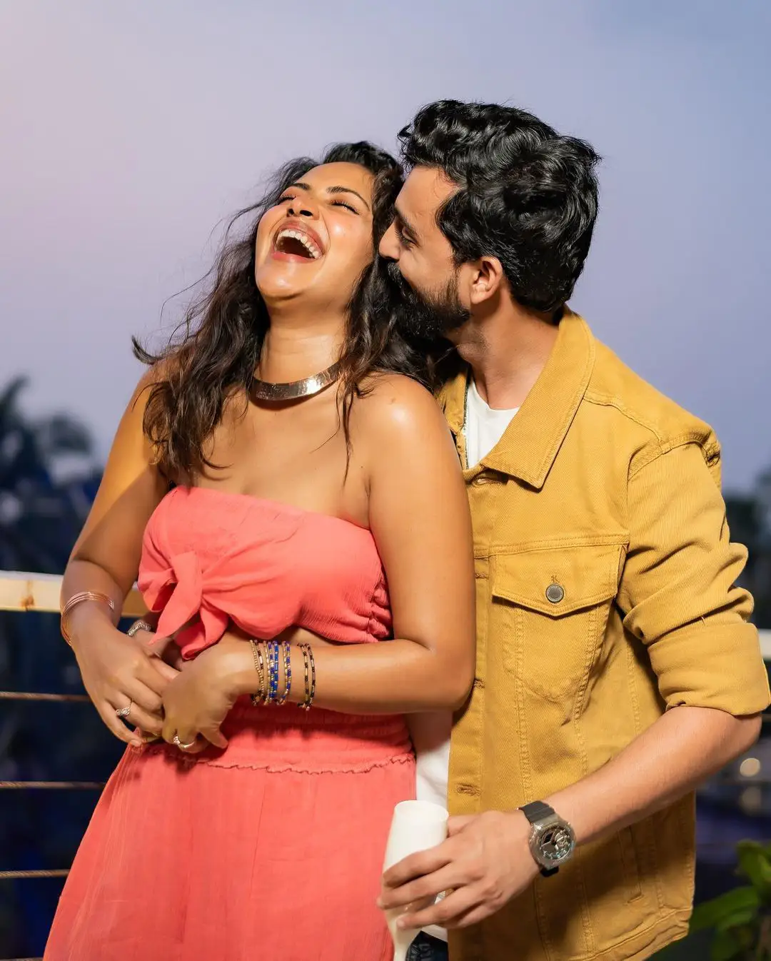 Amala Paul Romantic Photo Shoot with Boy Friend Jagat Desai